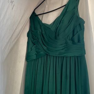 Emerald Green Long Bridesmaid Dress